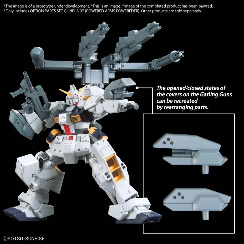 GUNDAM -Option Parts Set Gunpla 07 (Powered Arms Powereder) -Model Kit